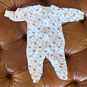 Kissy kissy american flag onsie